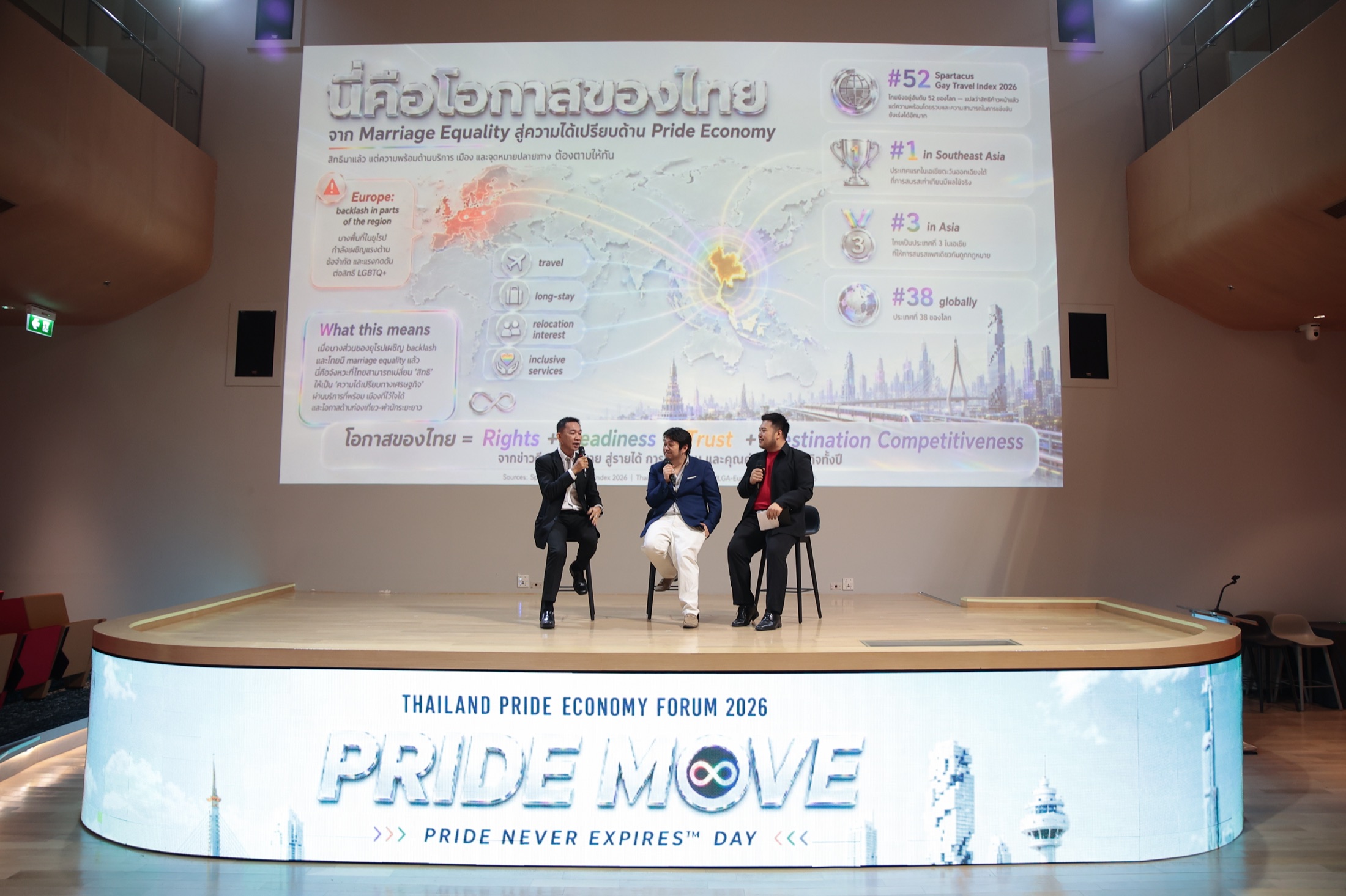 A policy panel at Thailand Pride Economy Forum