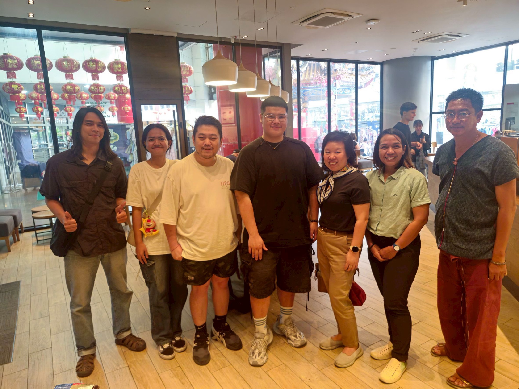 Field team and local participants after a Bangkok learning walk